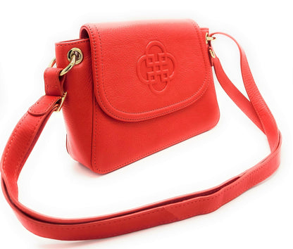 SADDLER EMMA  Real Leather Designer Handbag with Ring Detail