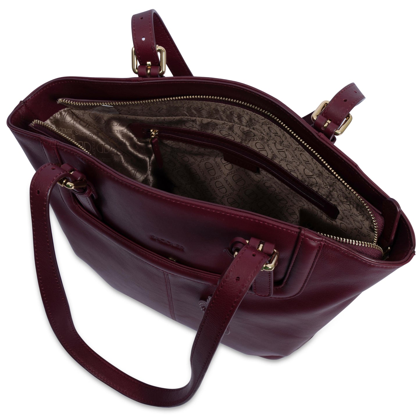 Sienna Zip Top Tote Shopper Bag for Women - Handmade by Saddler