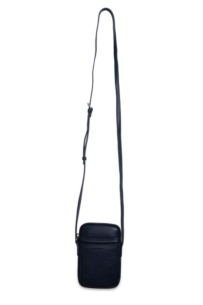 SADDLER "Margot" Real Leather Crossbody Zip Top RFID Phone Pouch - Gift Boxed