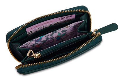 SADDLER "Annie" 3 Way Zipper RFID Real Leather Zipper Wallet (Gift Boxed)