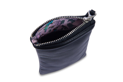 SADDLER "Mabel" Zip Top Real Leather Glasses Case with Card Holder (Gift Boxed)