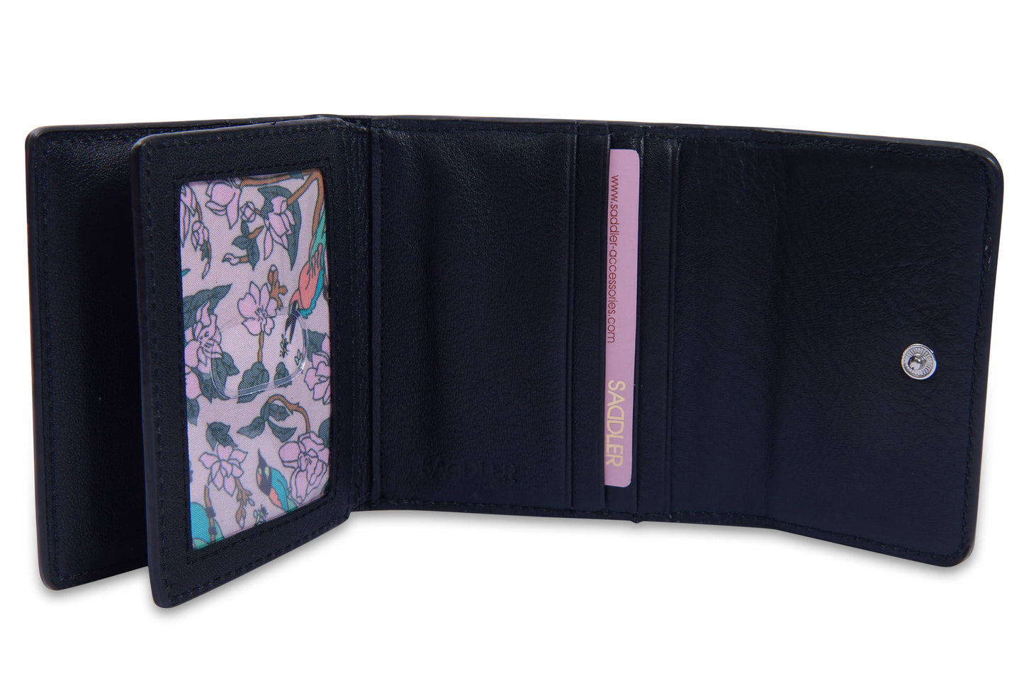 SADDLER "Edith" RFID Trifold Real Leather Card Case (Gift Boxed)