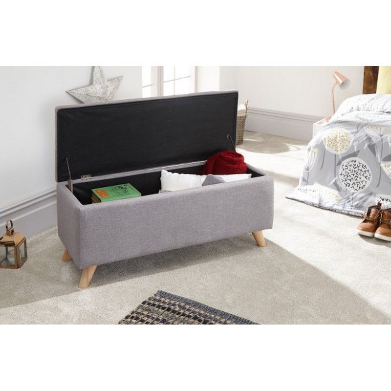 Secreto Large Ottoman Light Grey 1 Door