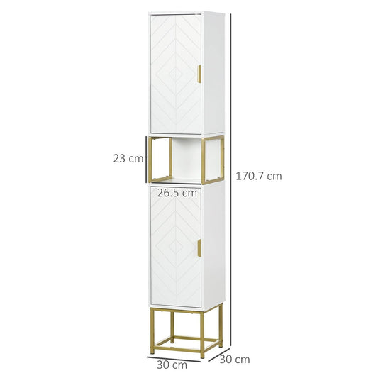 kleankin Narrow Bathroom Storage Cabinet