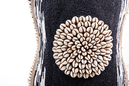 Cameroon Beaded Shield - Oblong -  17A