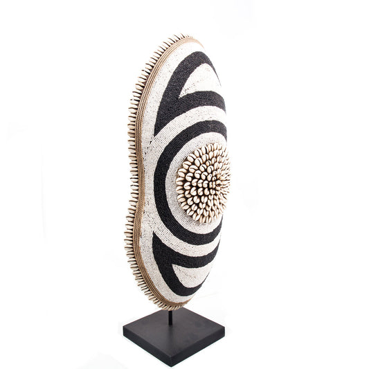 Cameroon Beaded Shield - Oblong -  17B