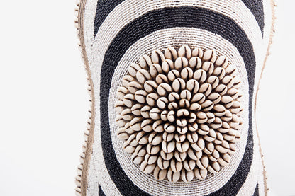 Cameroon Beaded Shield - Oblong -  17B