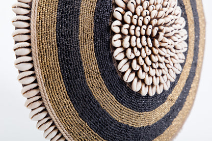 Cameroon Beaded Shield Round S 18B