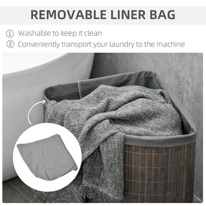 Bamboo Laundry Basket With Lid