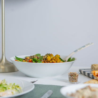 25.5cm White Pasta Bowls - Pack of Six