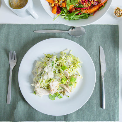 27cm White Large China Dinner Plates - Pack of Six