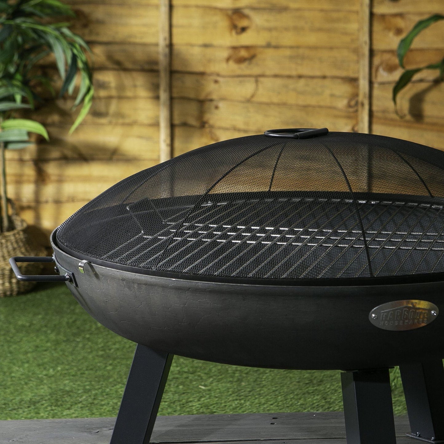 72.5cm Round Fire Pit Dome