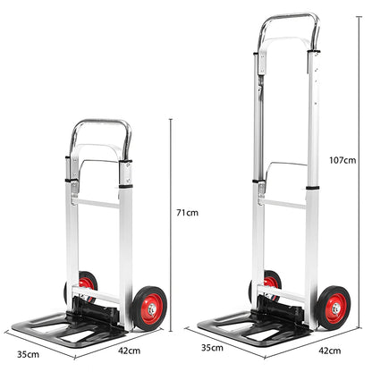 Wheel Trolley folding luggage trolley Folding Hand Truck Barrow Cart Travel Luggage Shopping Cart Portable Home Cart