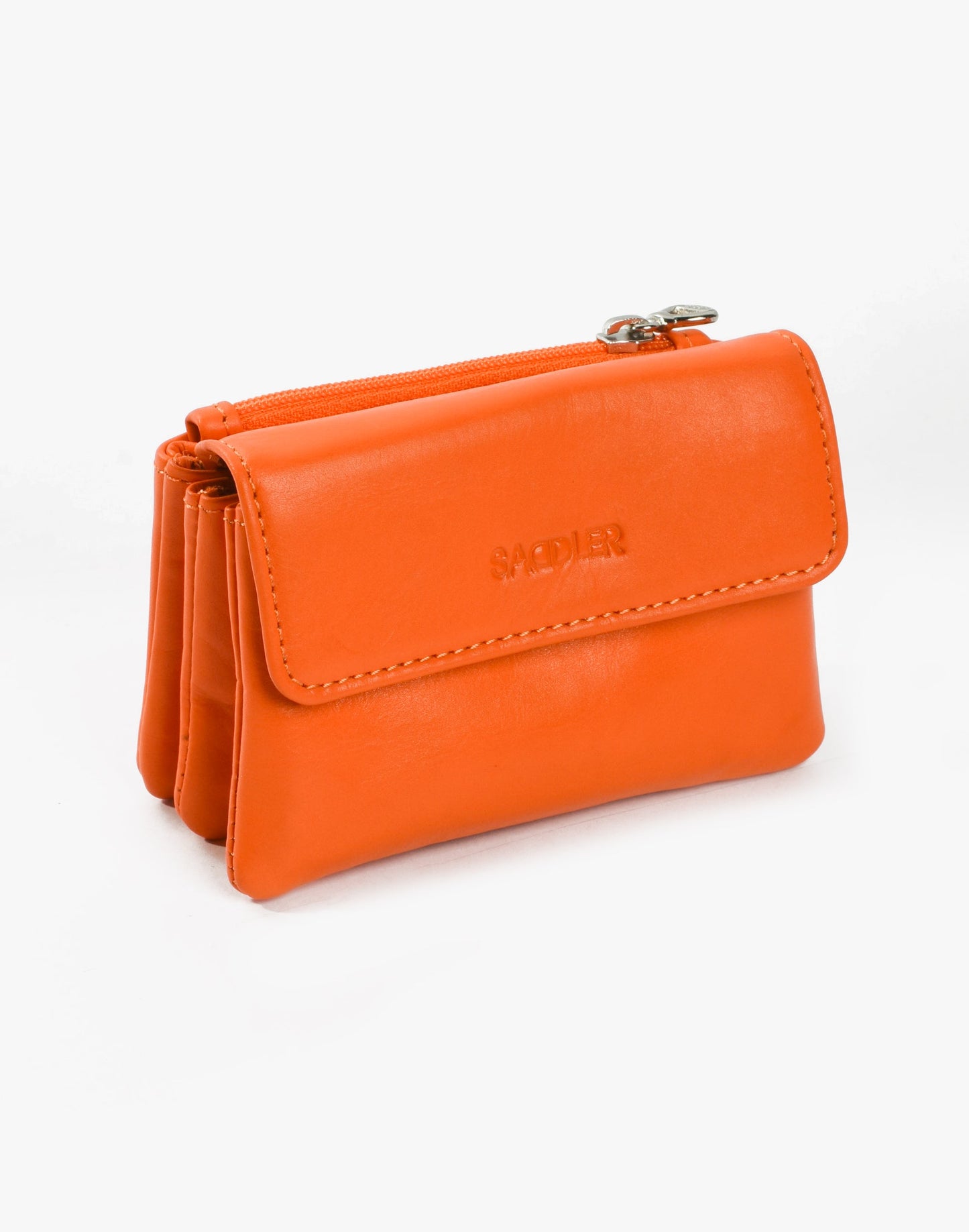 Spacious Leather Purse "Lily" – Handmade by Saddler | RFID Protected & Gift Boxed | Triple Gusset Design for Cards, Coins & Keys