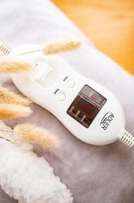 Grey Heated Fleece Pillow