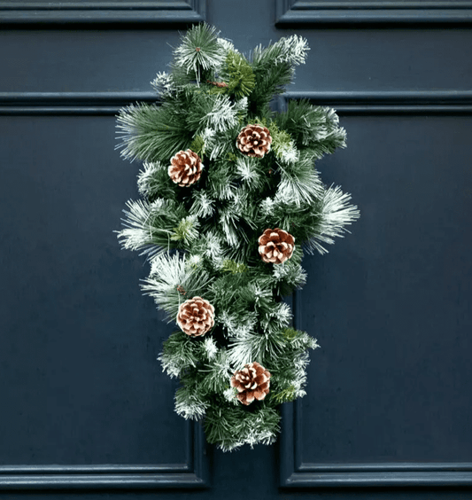 Christmas Artificial Hanging Swag Wreath Decoration