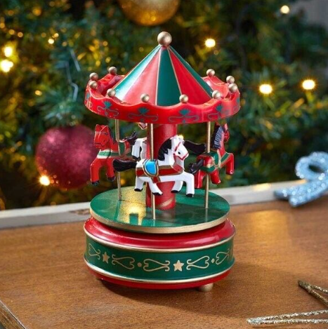 Christmas Carousel Musical Decoration