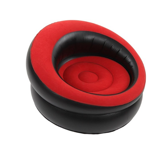 Black & Red Single Person Inflatable Chair