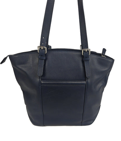 Sienna Zip Top Tote Shopper Bag for Women - Handmade by Saddler