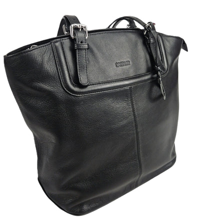 Sienna Zip Top Tote Shopper Bag for Women - Handmade by Saddler