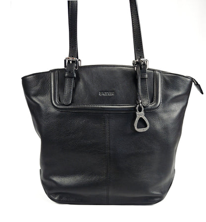 Sienna Zip Top Tote Shopper Bag for Women - Handmade by Saddler