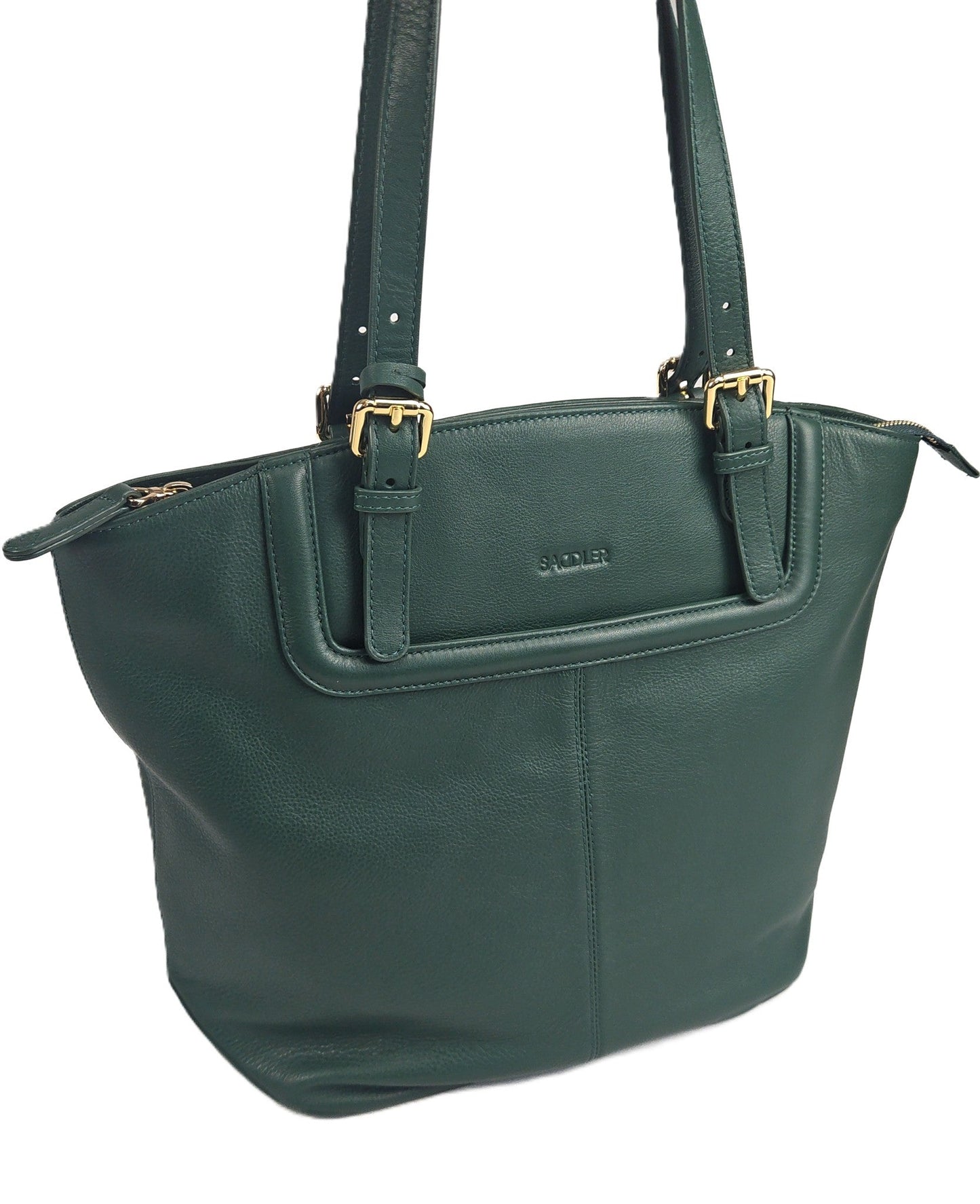 Sienna Zip Top Tote Shopper Bag for Women - Handmade by Saddler