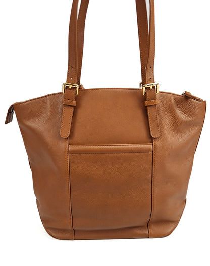 Sienna Zip Top Tote Shopper Bag for Women - Handmade by Saddler