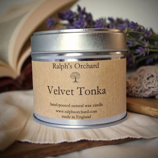 Velvet Tonka Candle – Lavender, Tonka & Amber Scent