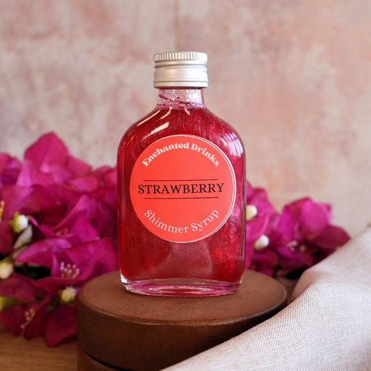 Strawberry Flavoured Shimmer Syrup