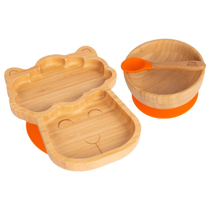 Lenny The Llama Bamboo Suction Dinner Set