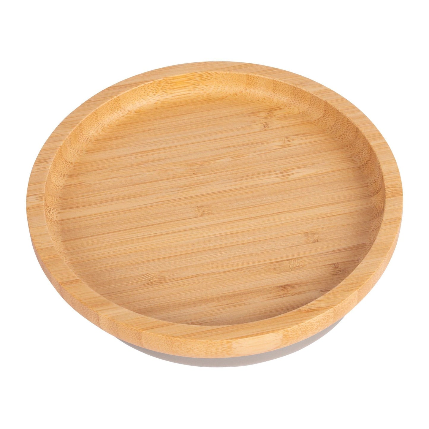 Round Open Bamboo Suction Plate