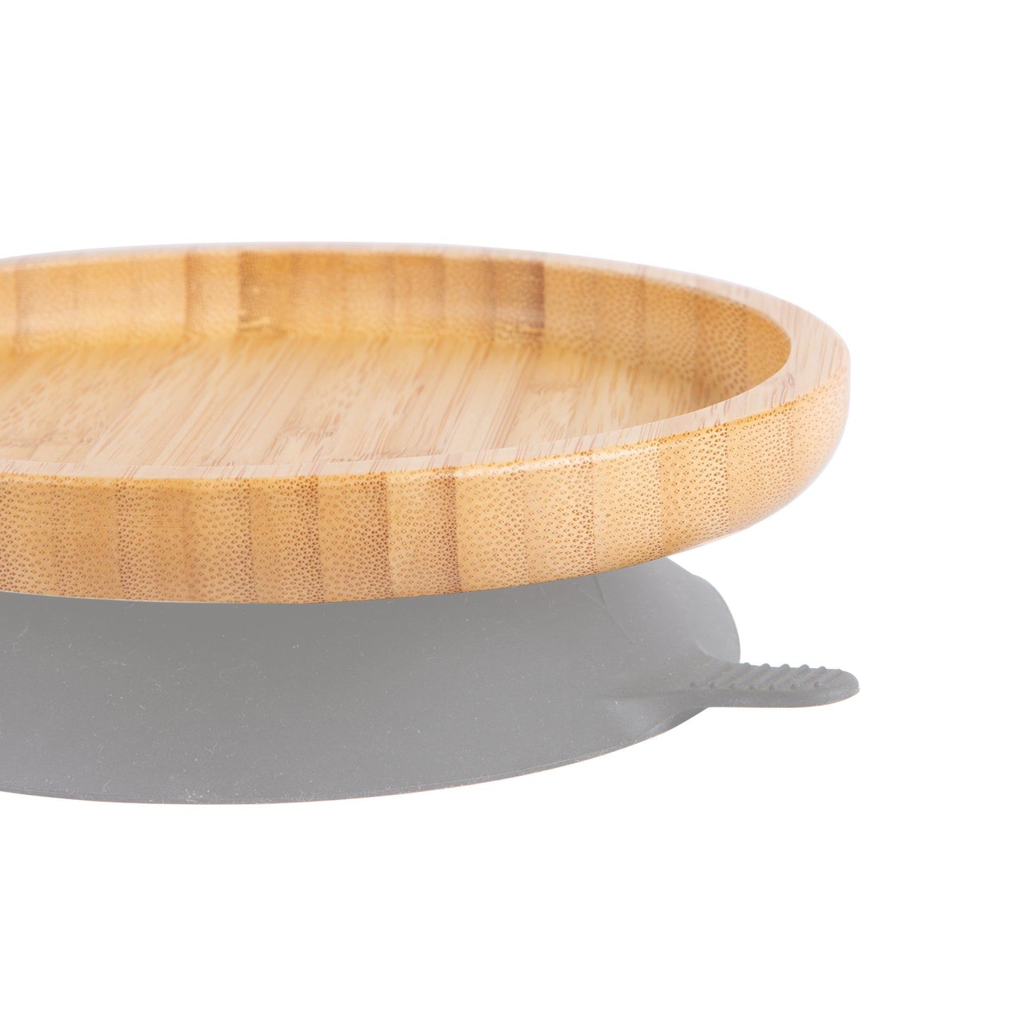 Round Open Bamboo Suction Plate