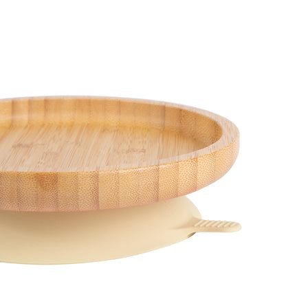 Round Open Bamboo Suction Dinner Set