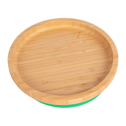 Round Open Bamboo Suction Plate