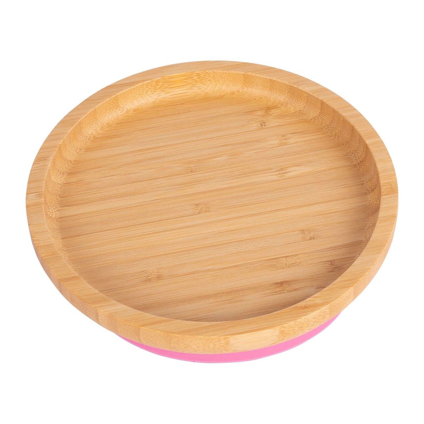 Round Open Bamboo Suction Plate
