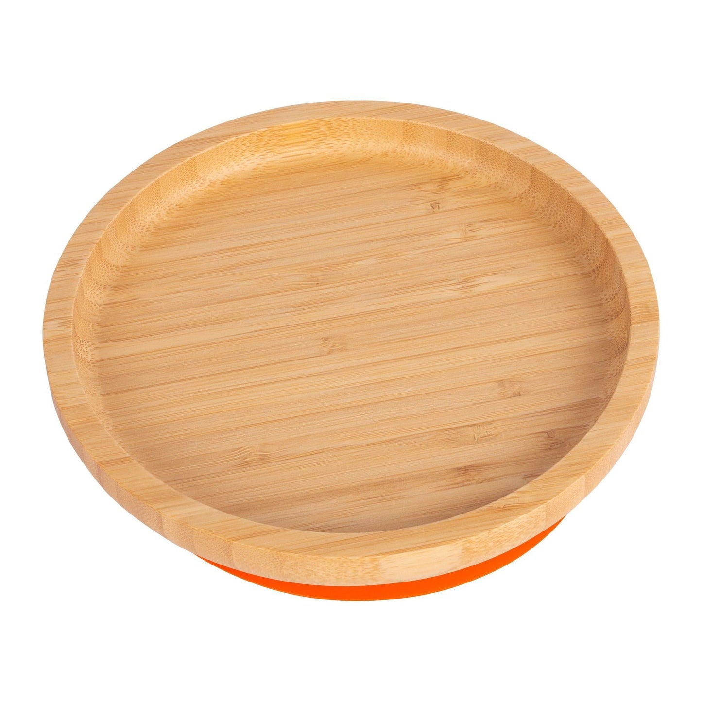 Round Open Bamboo Suction Plate