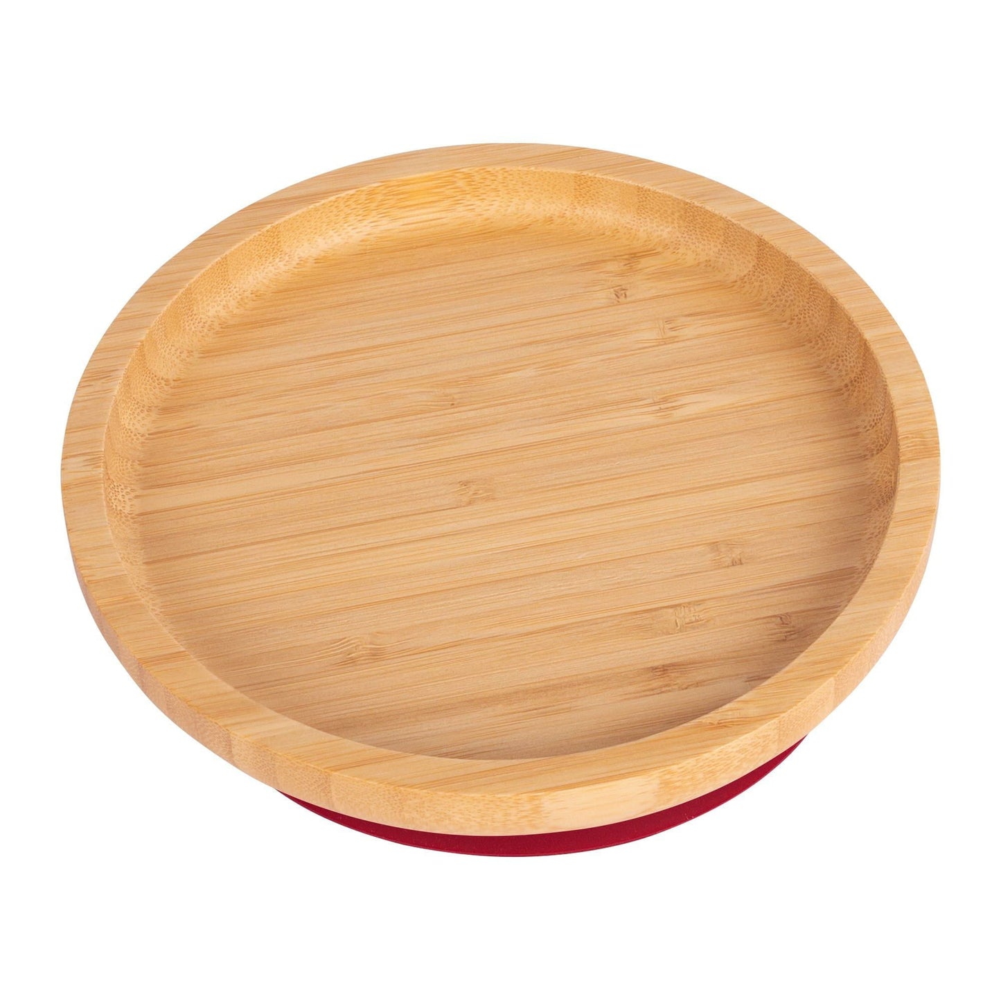 Round Open Bamboo Suction Plate