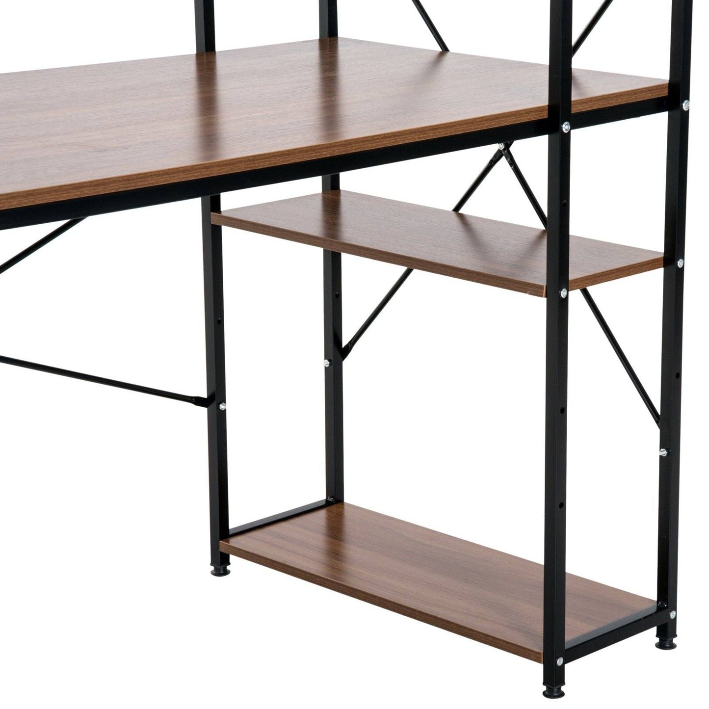 Industrial Computer Desk With Storage