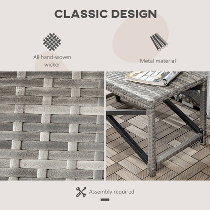 PE Wicker Outdoor Coffee Table