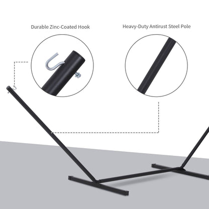 3.6m Extra-long Universal Hammock Stand Metal Frame Garden Camping Picnic Outdoor Patio Replacement  Stand Only