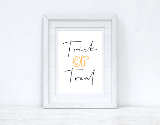 Trick Or Treat New Halloween Autumn Seasonal Wall Home Decor Print