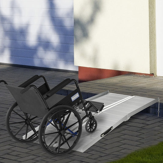 Textured Aluminium Folding Wheelchair Ramp