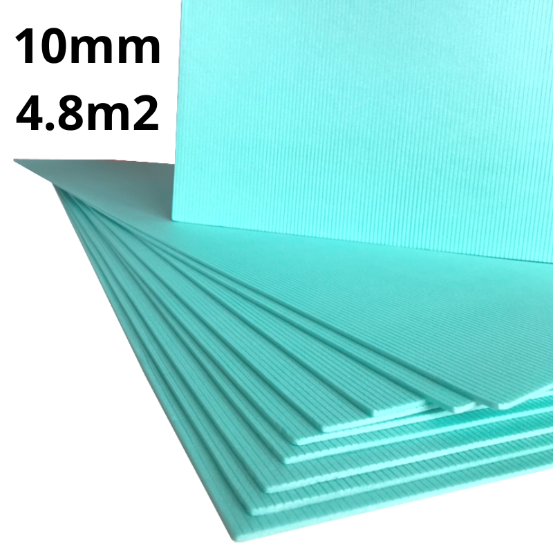 Underlay XPS 10mm - Thermal Insulation - Laminate & Wood Flooring - 4.8m2 (51.66 sqft) - Super High Quality - Easy to Install