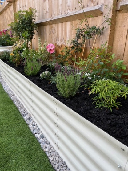 180cm x 90cm Rounded Galvanised Steel Raised Garden Bed