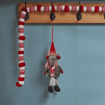 Christmas Hanging Rat Ornament