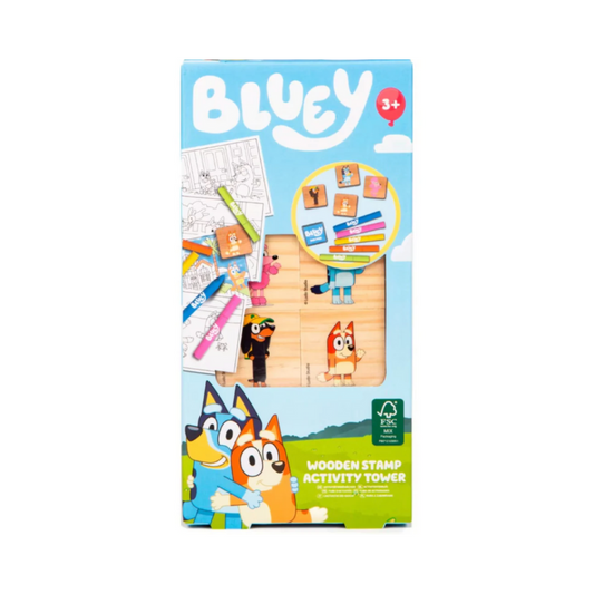 Wholesale Bluey Wooden Stamps Activity Set - (Case of 12)