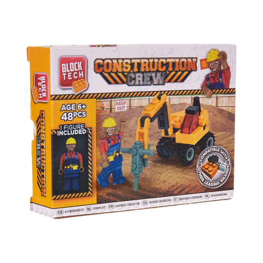 Wholesale Mini Block Tech Construction Crew - (Case of 12)