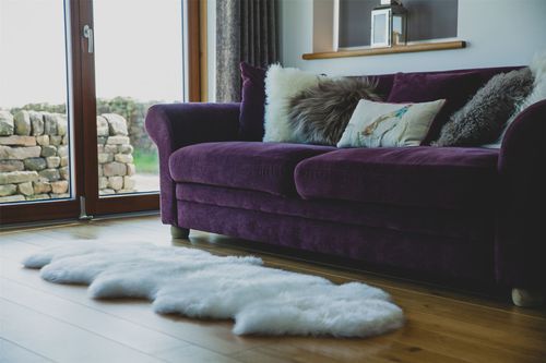 Nordvek Double Sheepskin Rug - 2 Pelts Sewn End To End