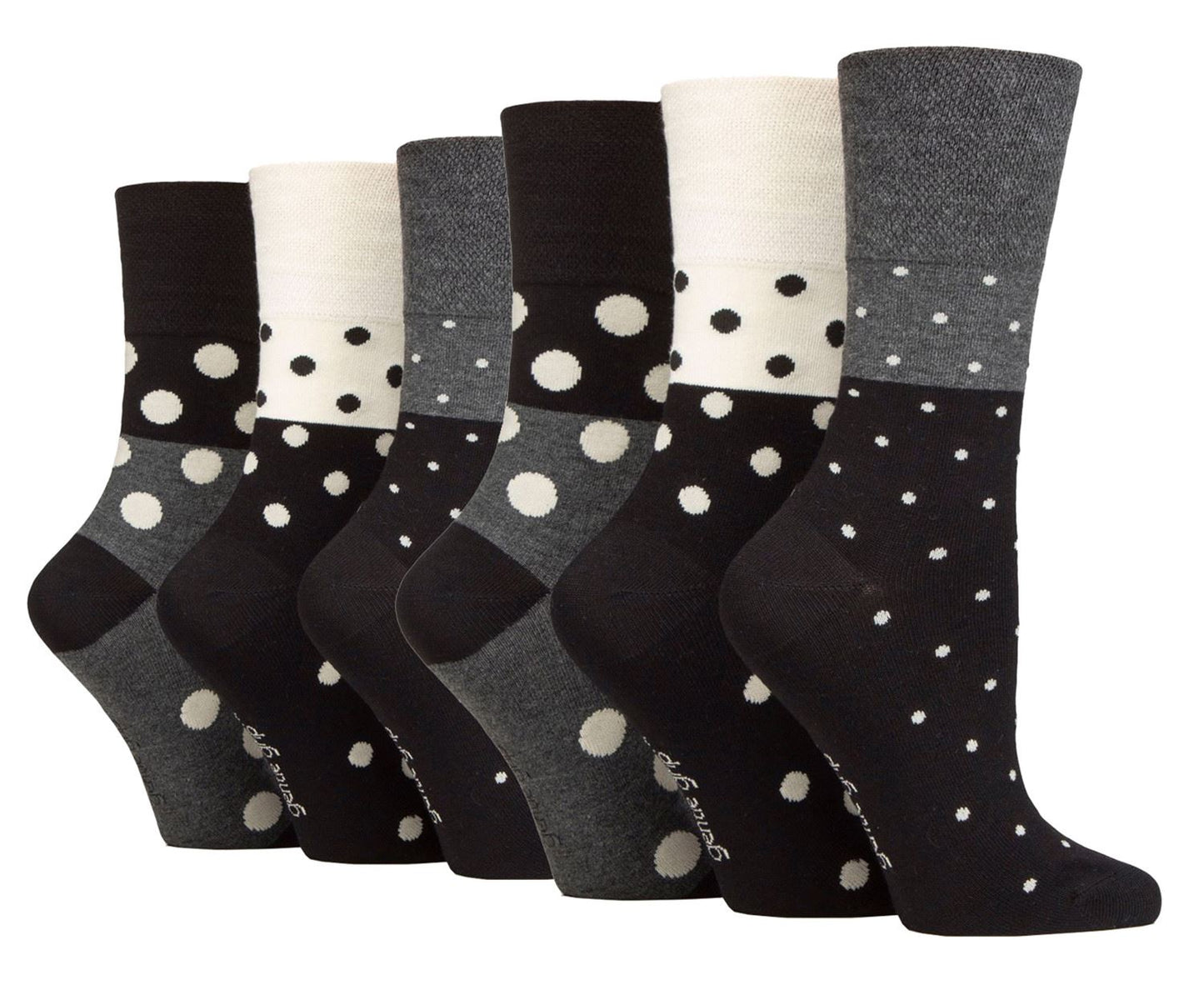 Gentle Grip - Ladies 6 Pack Bamboo Socks