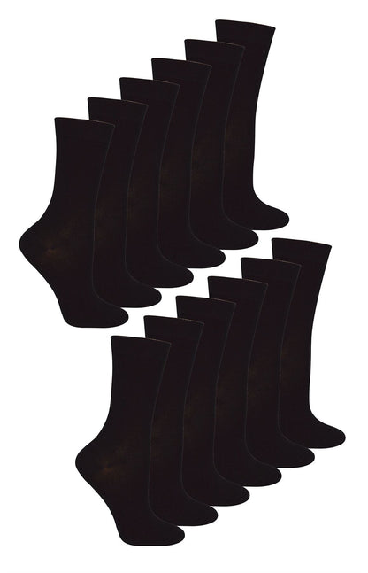 12 PAIRS - Sock Snob Kids 100% Cotton Socks